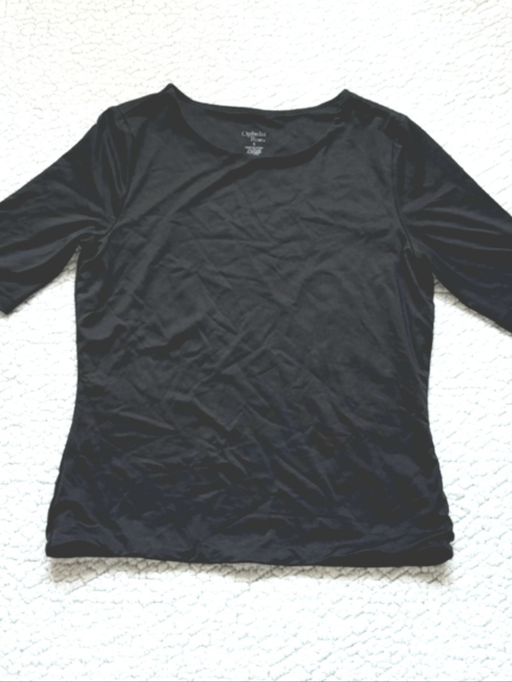 Ophelia & Co. Black Short Sleeve Women's Top